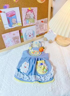 原创手工定制宠物衣服狗狗猫咪秋冬幼稚园兔兔背带裙约克夏西施