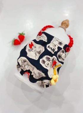 原创手工定制宠物衣服可爱迪士尼南瓜吊带裙泰迪博美约克夏比熊