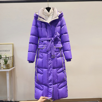 2025新款羽绒棉服女冬季过膝长款