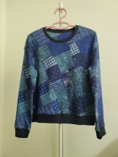 2026新款春秋纯棉女士毛圈格子套头卫衣