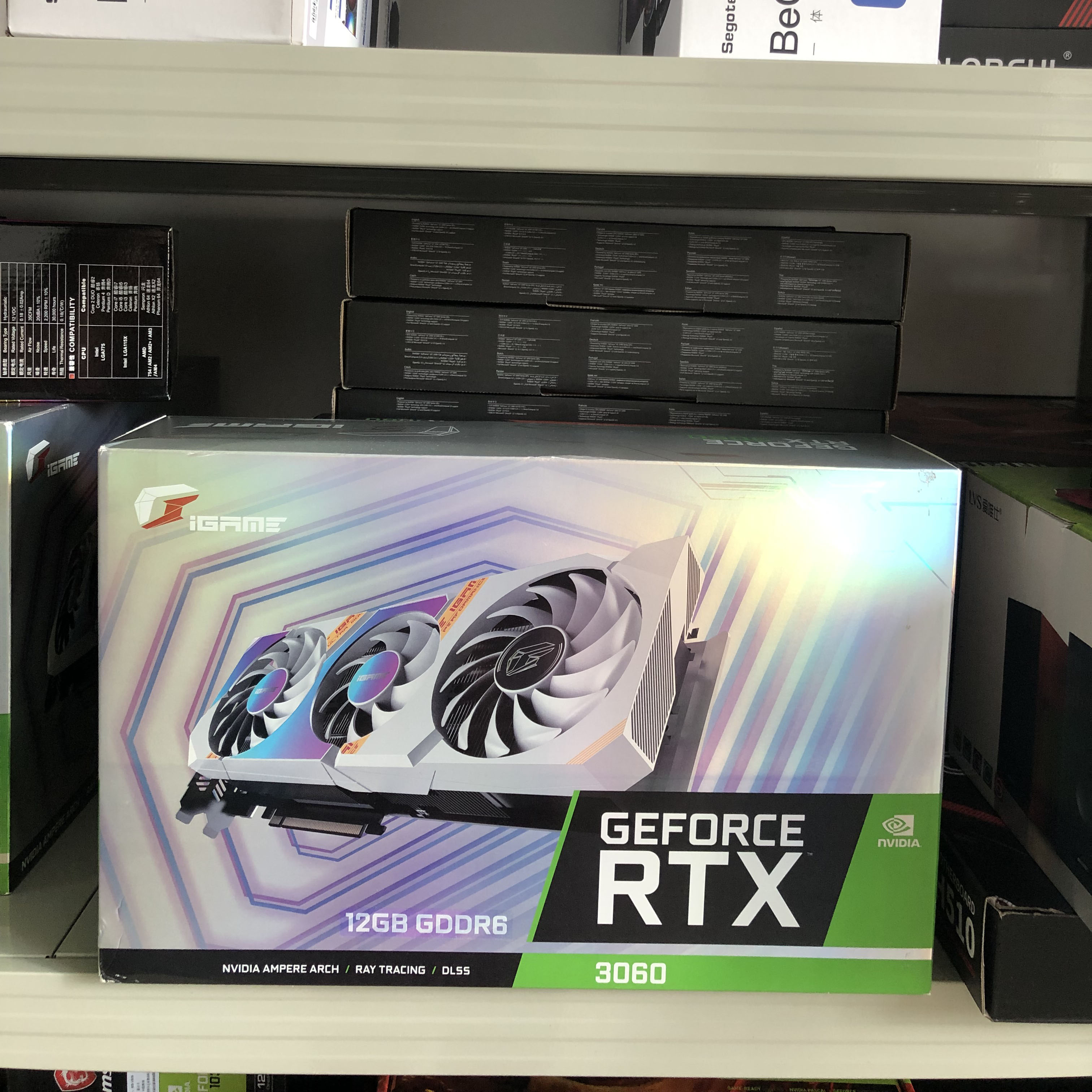 全新七彩虹微星影驰rtx3060带锁电竞游戏显卡rtx3060ti 3080 10g