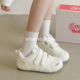 你 厚底小白鞋 保暖加绒德训棉鞋 爆款 可爱 勃肯鞋 女2025新款 冬季