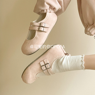 可爱的你巨好看勃肯鞋2026新款春夏百搭学生小白鞋玛丽珍女鞋单鞋