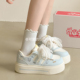 你 ins百搭小众面包鞋 增高厚底小白鞋 2026新款 可爱 板鞋 女款 春季
