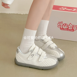 可爱的你复古德训鞋女2026新款秋季女鞋厚底小白鞋学生休闲板鞋潮