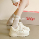 你 子面包鞋 休闲板鞋 2026新款 可爱 百搭ins鞋 女款 春秋厚底小白鞋