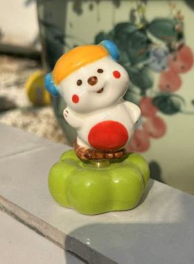 景德镇手工手绘陶瓷车载旋转摆件