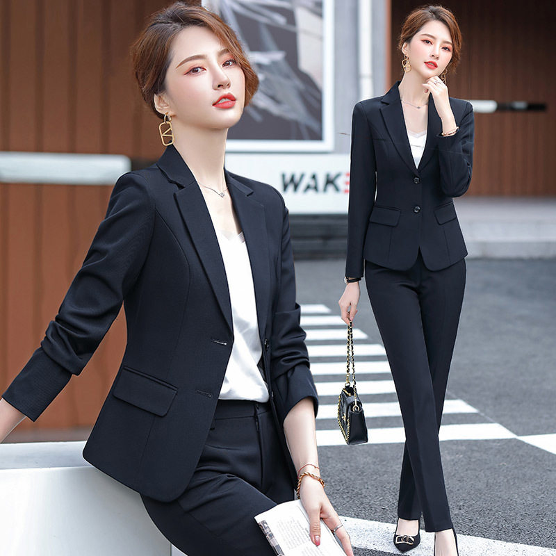 西服套装女款工作服职业装大时尚西装