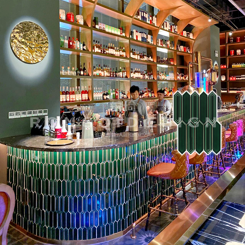 高端3D立体箭型网红手工砖马赛克