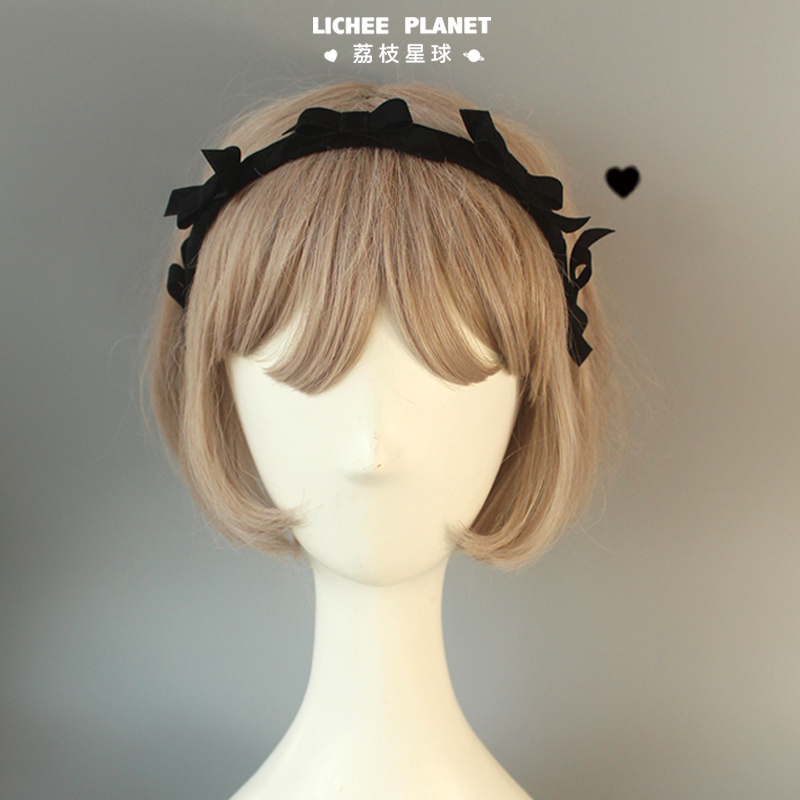 LICHEE PLANET/原创复古对称美学实用压发小蝴蝶结高颅顶发箍饰品