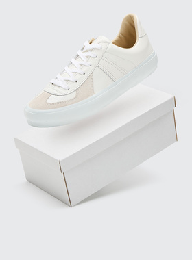 Reproduction Of Found 牛皮复古休闲德训低帮运动鞋5751-S-WHITE