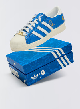 Adidas/阿迪达斯Sstr V Bape男女三叶草贝壳头运动休闲板鞋JR2701