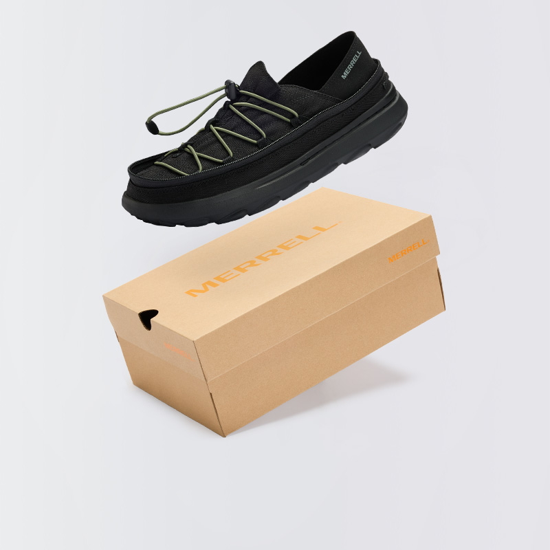 MERRELL迈乐Hut  Moc 2 Packable Zip一脚蹬休闲面包鞋 J006543