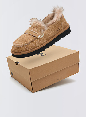 UGG Ellis Loafer 女一脚蹬百搭保暖平底鞋毛毛鞋雪地靴1179390