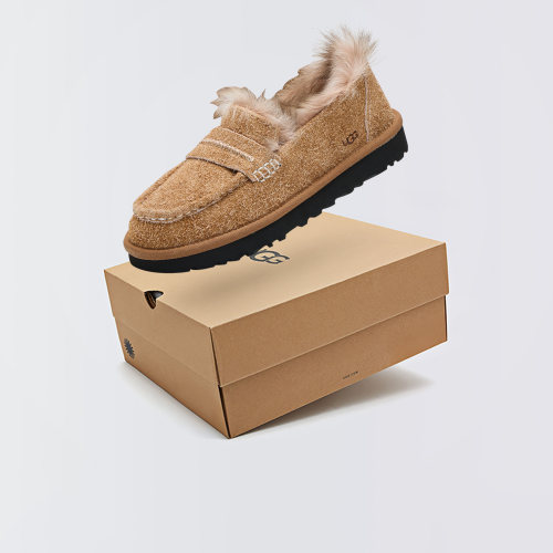 UGG Ellis Loafer 女一脚蹬百搭保暖平底鞋毛毛鞋雪地靴1179390