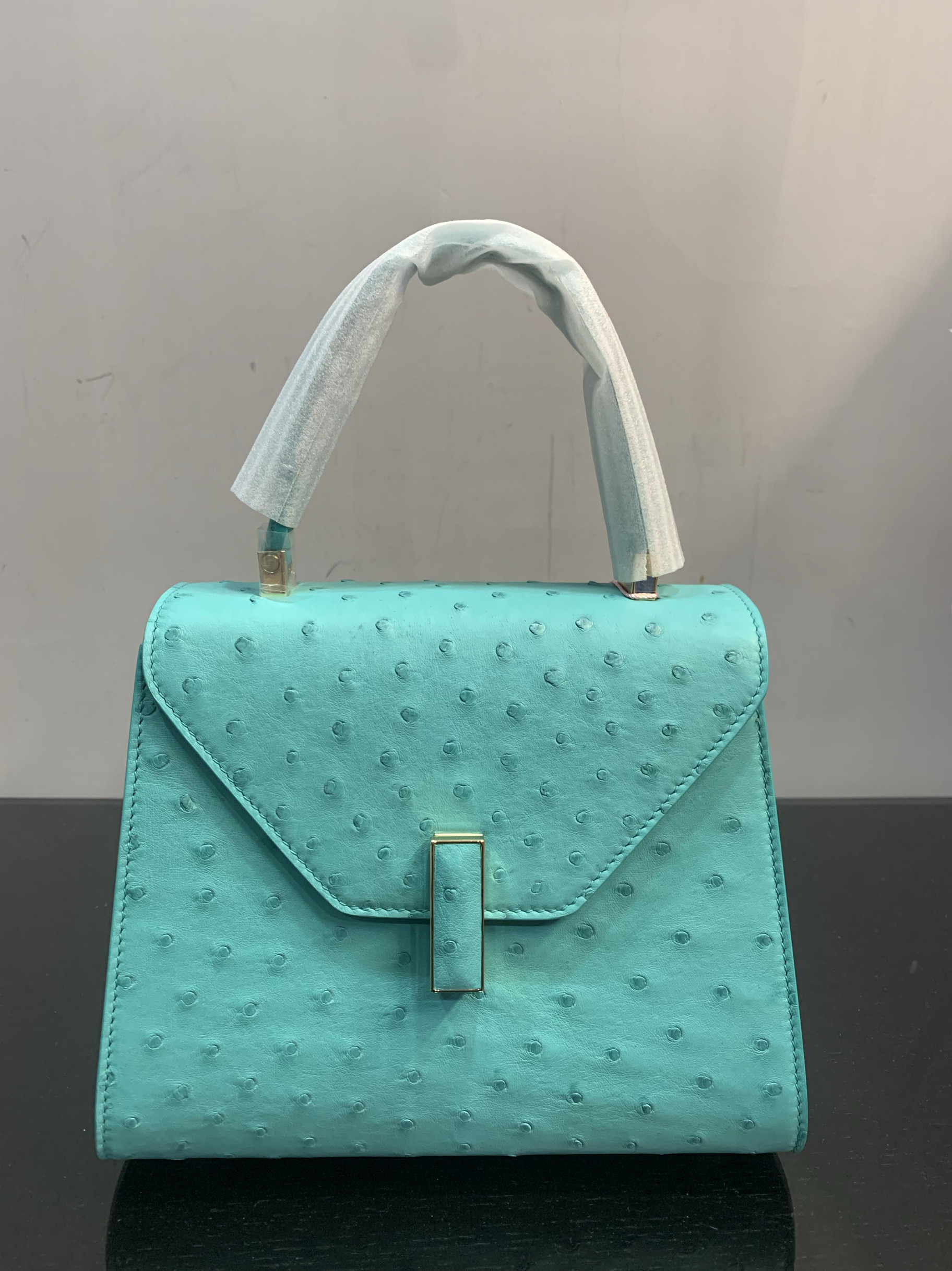 2024新款南非鸵鸟皮22cm手提单肩斜挎包时尚潮流百搭高端大气