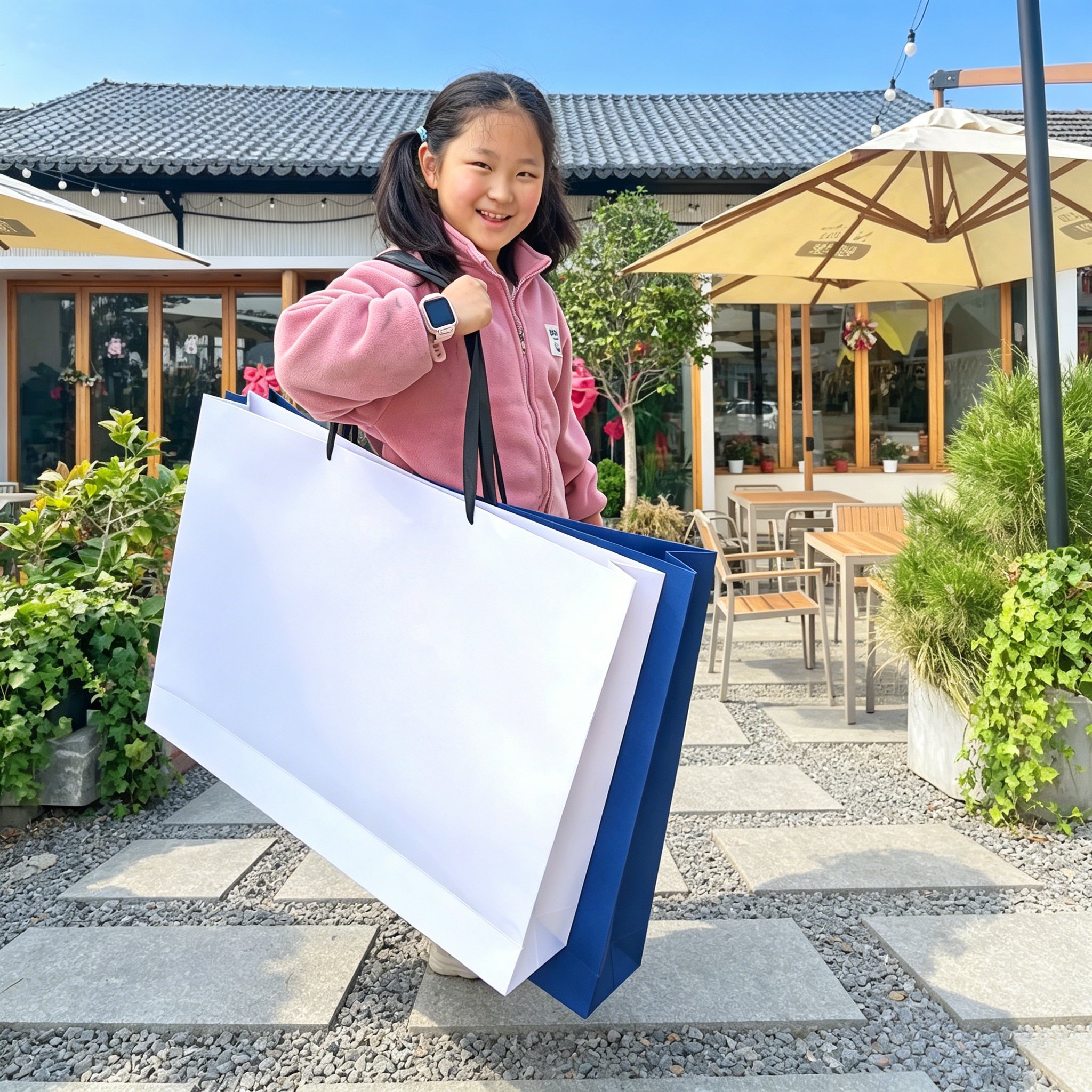 彩色巨大号手提袋网红拍照企业周年礼品袋diy纸袋道具显眼包现货