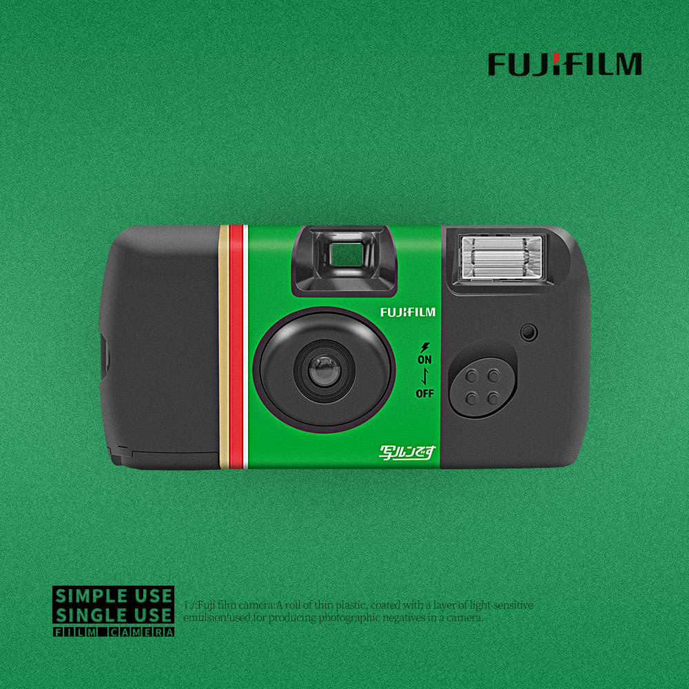富士QuickSnap复古一次性胶卷相机彩色傻瓜相机带闪生日礼物女