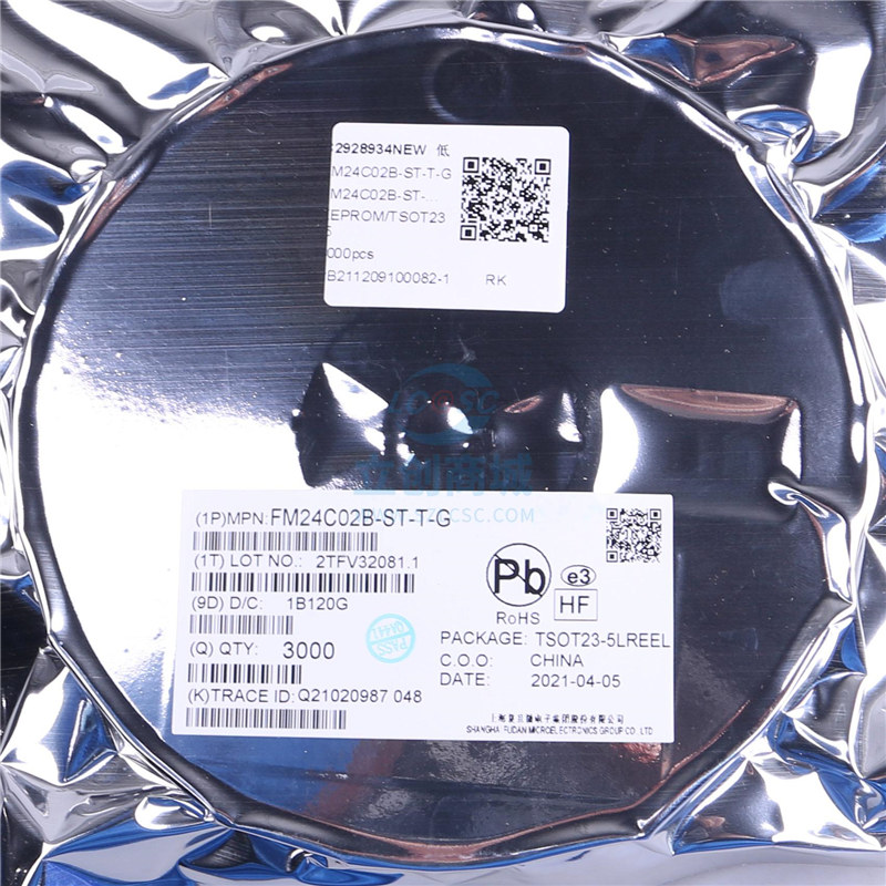 FM24C02B-ST-T-G FM/复旦微 TSOT-23-5 储存器IC