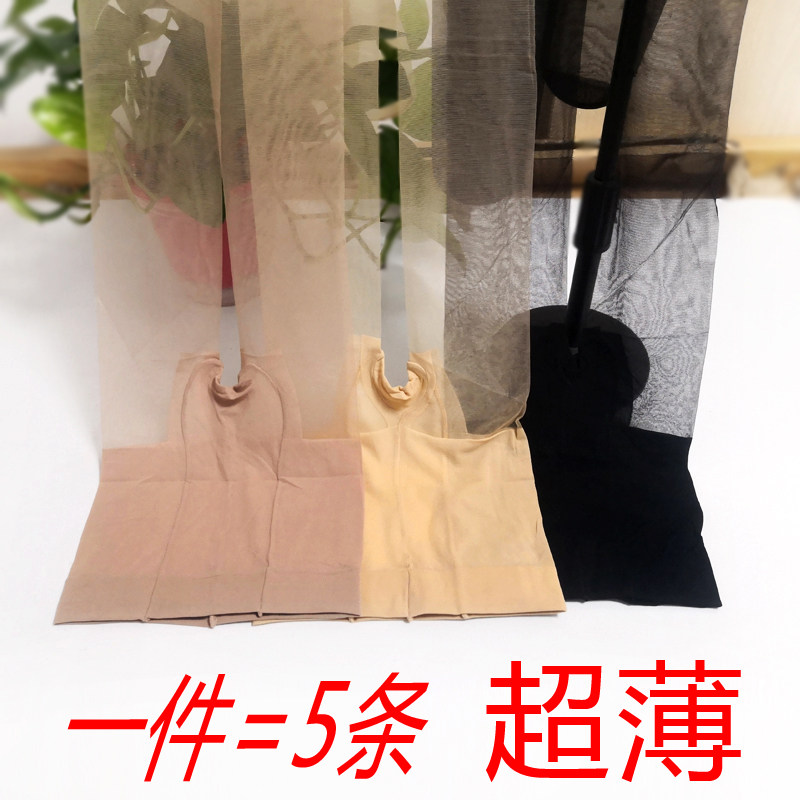 夏季超薄丝袜T裆加档咖色透明