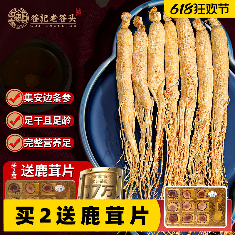 长白山产地人参干制大支参