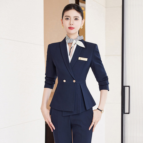高端职业女春秋长袖西装
