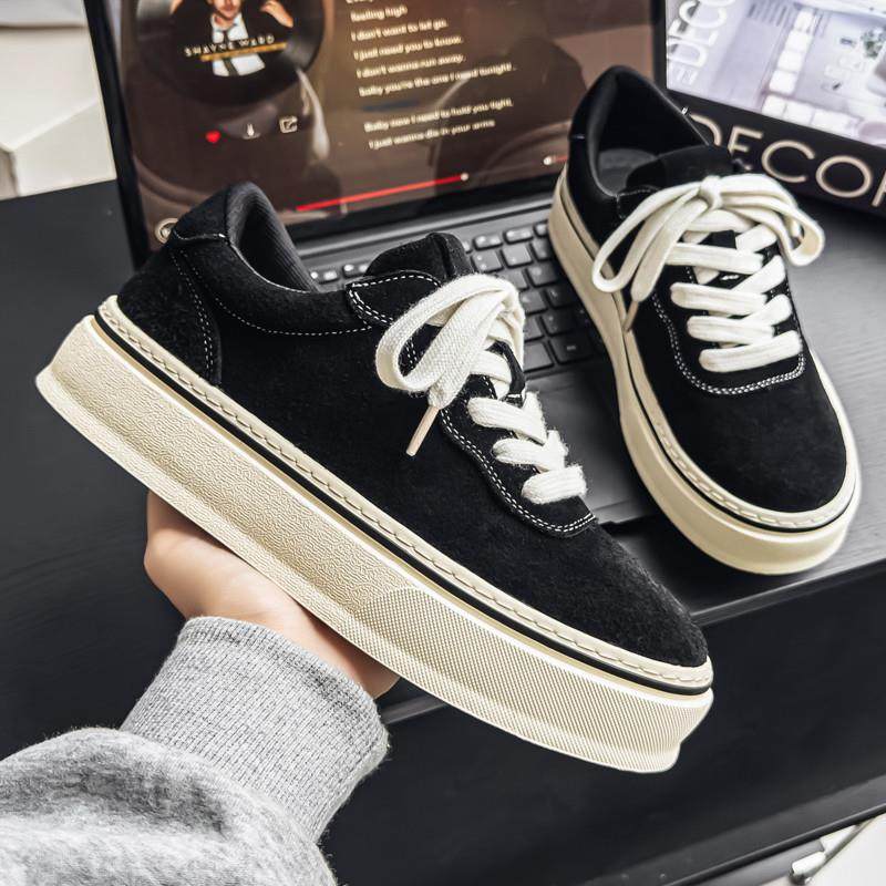 帆布男鞋秋冬季2025新款青少年学生小众原创布鞋运动休闲黑色板鞋,流行男鞋,单鞋,淘宝优惠券,粉丝福利购,淘宝优惠卷