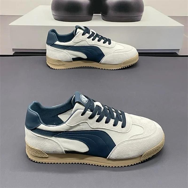 欧洲站男鞋夏季透气小众原创休闲运动板鞋男款学生帆布德训阿甘鞋