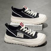 男鞋 布鞋 秋季 帆布鞋 透气小众原创百搭休闲运动板鞋 男士 2025年新款