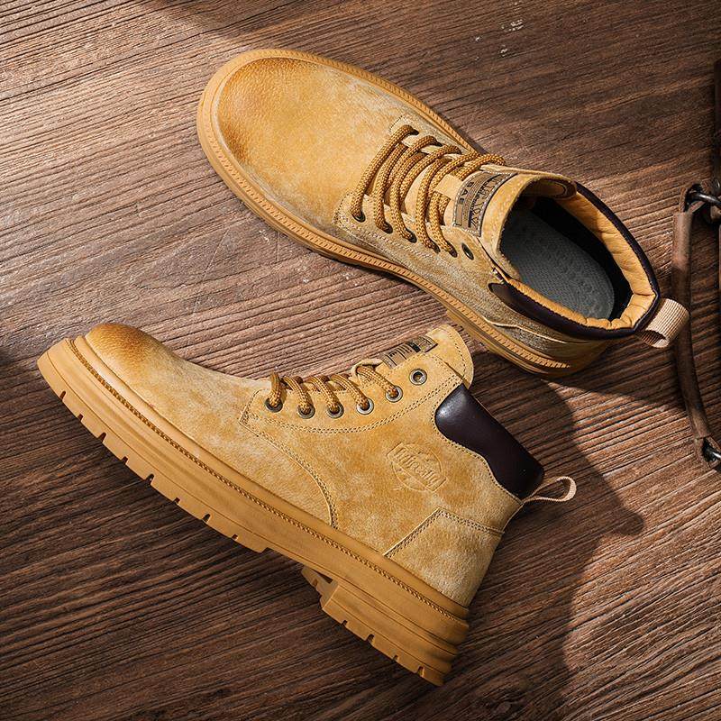 惠州马丁靴男鞋秋冬季潮流复古真皮休闲皮靴男士运动厚底工装短靴,流行男鞋,马丁靴,淘宝优惠券,粉丝福利购,淘宝优惠卷