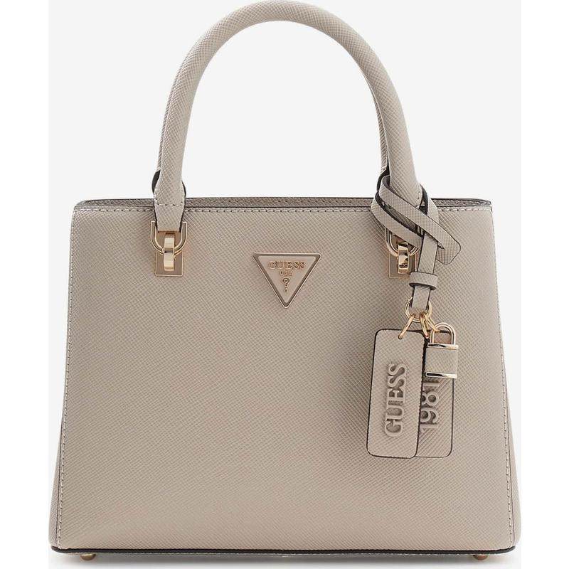 代购GUESS女士手提包外置拉链袋品牌标识装饰挂饰标签三角形徽标