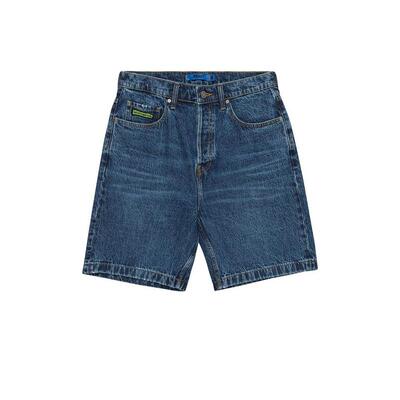 代购quiksilver男士短裤透气环保宽松深蓝夏季街头牛仔爆款休闲