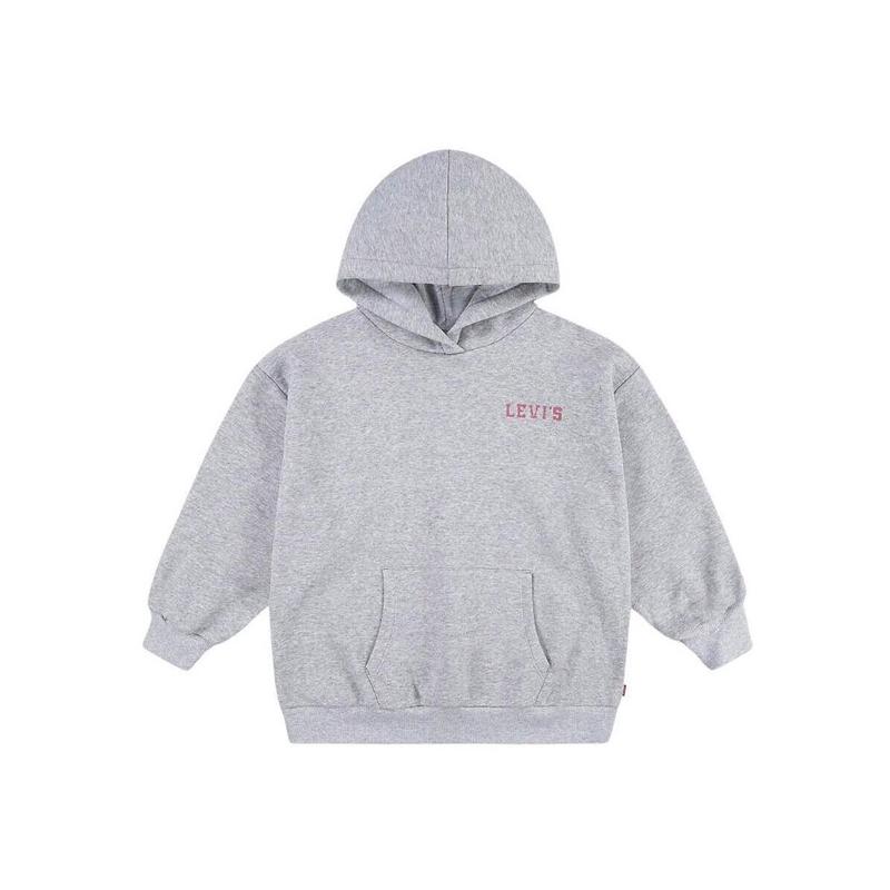 代购Levis李维斯女士卫衣保暖舒适灰色连帽日常休闲外套爆款简约