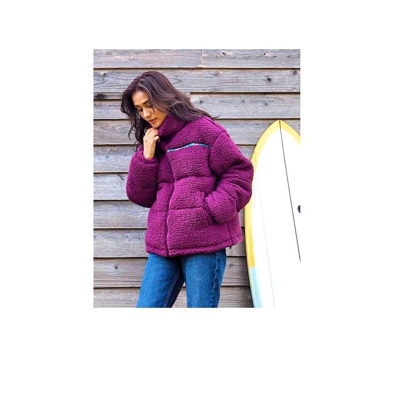 代购Quiksilver女士夹克保暖防寒加绒毛绒秋冬户外外套爆款休闲