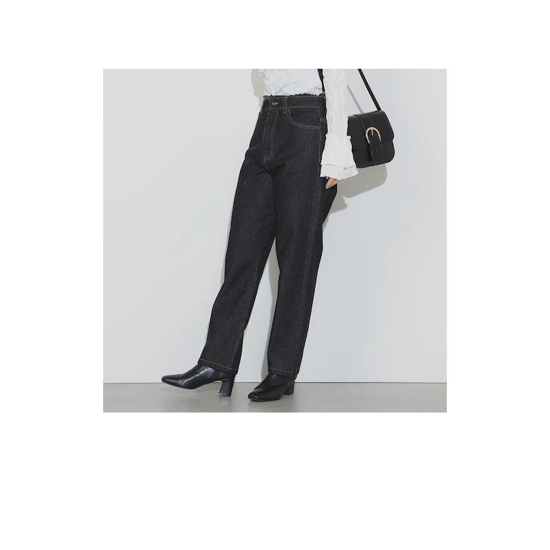 代购BEAMS女士休闲裤舒适百搭牛仔直筒办公休闲长裤潮流商务