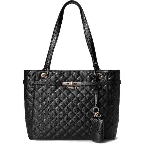 代购GUESS女士托特包拉链闭合内置拉链袋卡槽设计平板电脑收纳