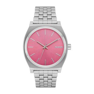 代购Nixon女士腕表计时夜光日期三针金属钢带防水银色商务休闲