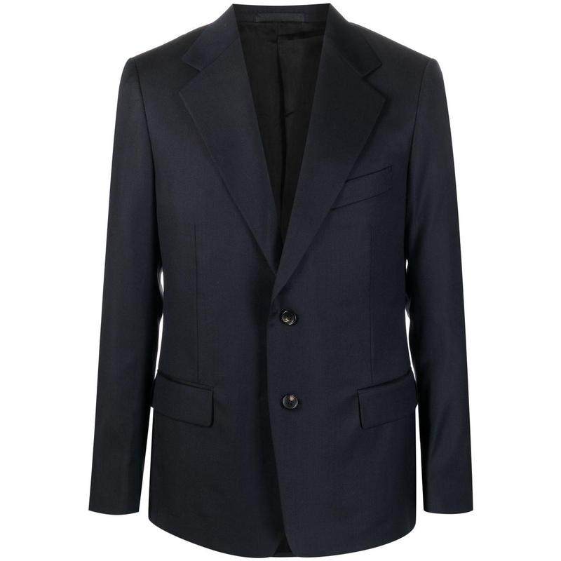 代购LANVIN浪凡男士西装修身挺括羊毛深蓝商务正装外套爆款简约,男装,夹克,淘宝优惠券,粉丝福利购,淘宝优惠卷