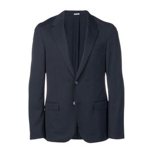 正装 代购 挺括深蓝羊毛商务通勤外套爆款 夹克修身 LANVIN浪凡男士