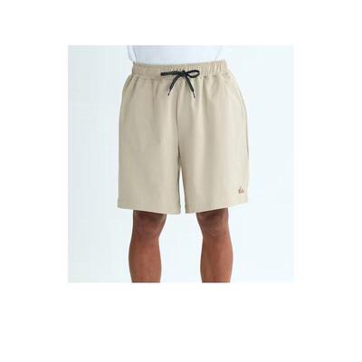 代购quiksilver男士短裤速干防晒宽松米色夏季运动下装爆款休闲