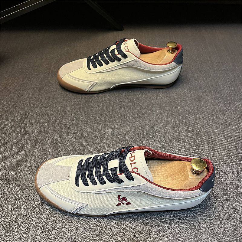 男鞋2025夏季布面新款透气阿甘鞋百搭男士休闲运动潮流平底板鞋男