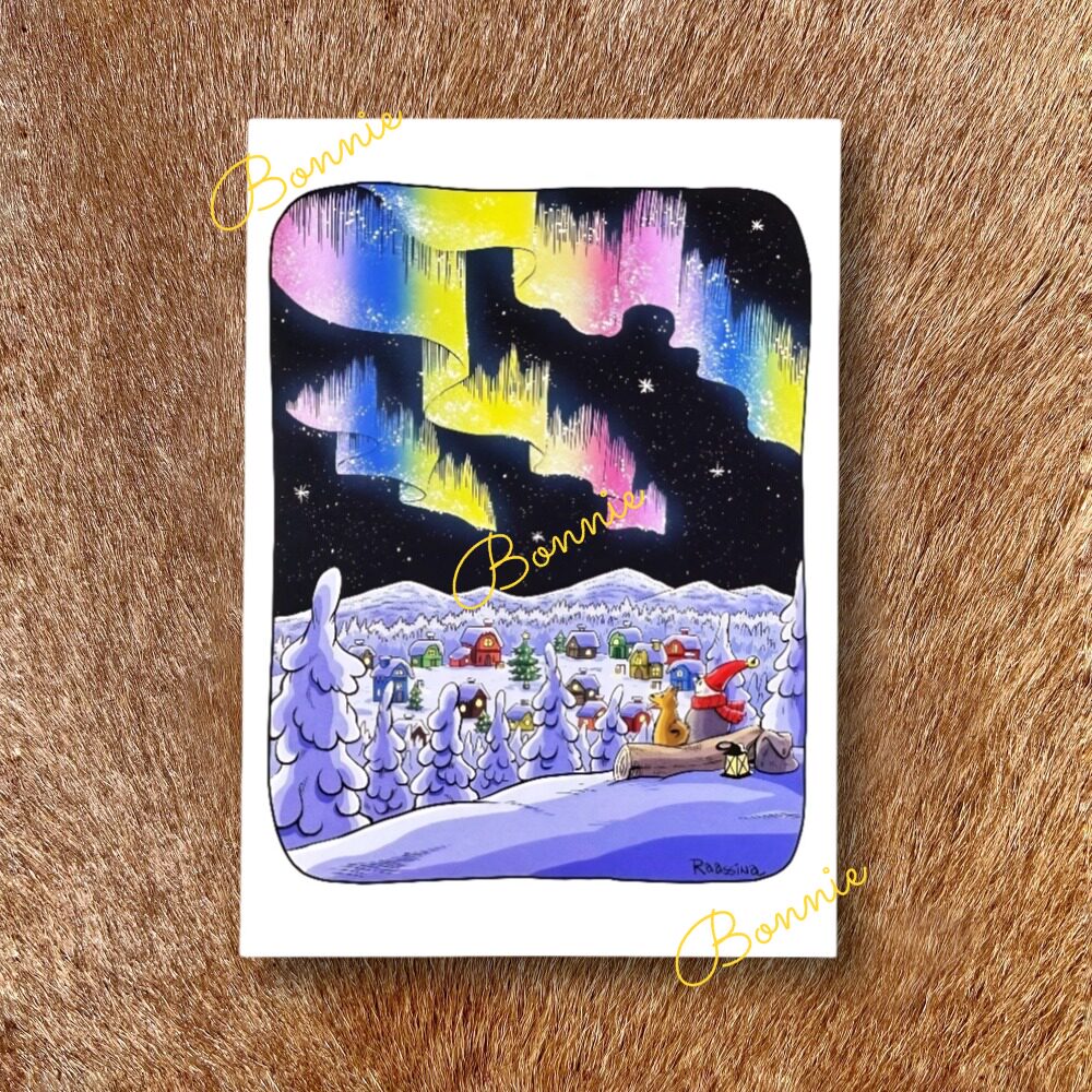 芬兰罗瓦涅米圣诞村小精灵卡通明信片-图案No.54