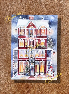 芬兰罗瓦涅米圣诞村圣诞卡通明信片-图案No.154