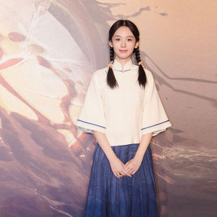 民国风女装学生合唱演出服朗诵比赛演讲服五四青年演出服表演服