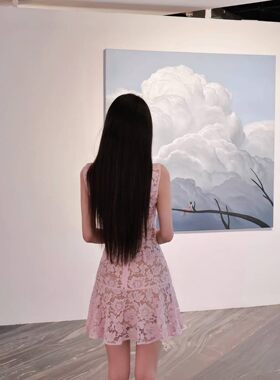 self stride 2026春夏新款粉红色甜美彩钻圆领无袖蕾丝背心连衣裙
