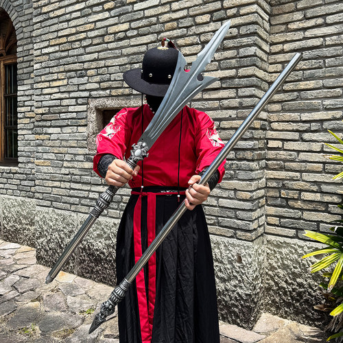 三叉戟杨戬二郎神法器三尖两刃刀