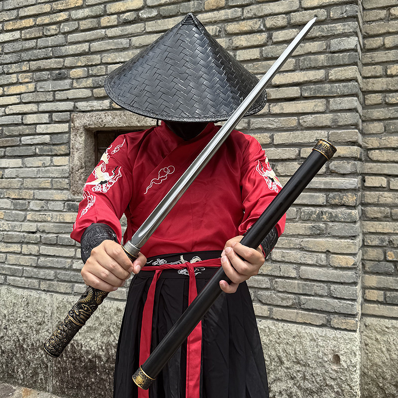 四棱锏棍中锏破甲锥一体龙骨武术棍车载破窗器防身棍可反接未开刃