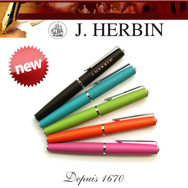 正品 法国J.HERBIN 金属笔杆 宝珠笔 便携式宝珠笔 金属水笔