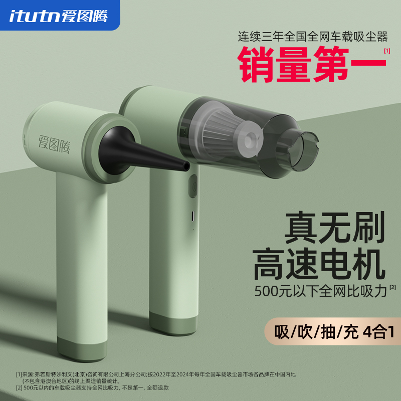愛圖騰吸貓毛神器家車兩用吸塵器
