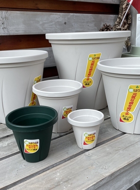 yamato大和花盆控根盆透气防烂根日本产白色/绿色树脂盆热观叶盆